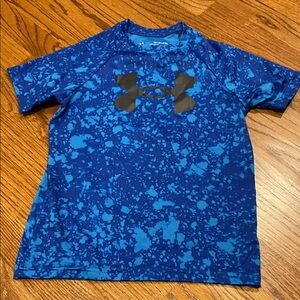 Under Armour Kids Splatter Blue Tee